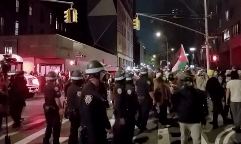 امریکی یونیورسٹیوں میں فلسطین کےحق میں مظاہروں میں شدت، مزید 100 طلبہ گرفتار - World
